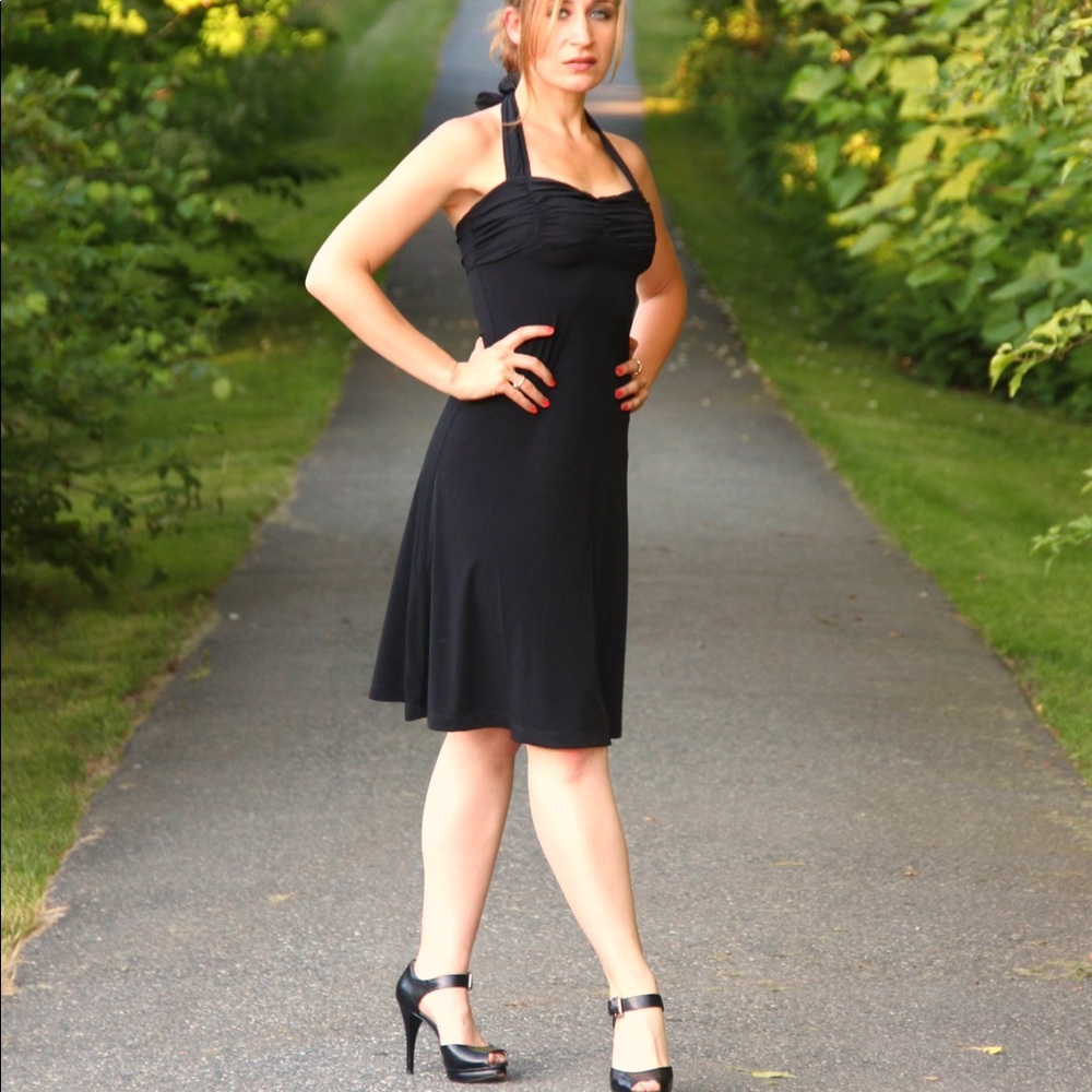Slinky Black Dress
